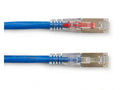 Black Box C6APC80S-BL-20 CAT6A 650-MHz Locking Snagless Stranded Ethernet Patch Cable - Shielded, CM PVC (RJ45 M/M), Blue, 20-ft. (6.0-m)