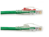 Black Box C6PC70-GN-25 CAT6 550-MHz Locking Snagless Stranded Ethernet Patch Cable - Unshielded (UTP), CM PVC (RJ45 M/M)