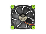 Thermaltake CL-F038-PL12GR-A Riing 12 Series High Static Pressure 120mm Circular Green LED Ring Case/Radiator Fan CL-F038-PL12GR-A - Hydraulic bearings for silent