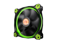 Thermaltake CL-F038-PL12GR-A Riing 12 Series High Static Pressure 120mm Circular Green LED Ring Case/Radiator Fan CL-F038-PL12GR-A - Hydraulic bearings for silent