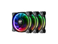 Thermaltake CL-F053-PL12SW-A 120mm high-static pressure fan with 16.8 million-color LED ring and 12 controllable single LEDs