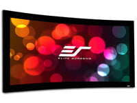 Elite Screens CURVE100H-A1080P3 LunetteAcousticPro1080P3 Series, 100IN Diag. 16:9, Sound Transparent Perforated Weave Curved Home Theater