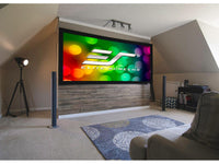 Elite Screens CURVE180WH2 Lunette 2 Series, 180 Diag. 16:9, Curved Fixed Frame Home Theater Projection Screen