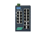 B+B SmartWorx EKI-5626CI-PN-AE 16FE+2G IND. Switch with Profinet, W/T.