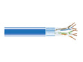 Black Box EVNSL0501A-1000 CAT5e 350-MHz Solid Ethernet Bulk Cable - Shielded (F/UTP), CMR PVC, Blue, 1000-ft. (304.8-m) Spool