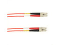 Black Box FOCMP62-001M-LCLC-RD OM1 62.5/125 Multimode Fiber Optic Patch Cable - OFNP Plenum, LC to LC, Red, 1-m (3.2-ft.), GSA, TAA/