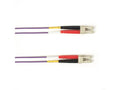 Black Box FOCMP62-003M-LCLC-VT OM1 62.5/125 Multimode Fiber Optic Patch Cable - OFNP Plenum, LC to LC, Purple, 3-m (9.8-ft.), GSA, TAA/