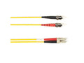 Black Box FOCMR50-005M-STLC-YL OM2 50/125 Multimode Fiber Optic Patch Cable - OFNR PVC, ST to LC, Yellow, 5-m (16.4-ft.), GSA, TAA/