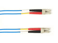 Black Box FOCMR62-030M-LCLC-BL OM1 62.5/125 Multimode Fiber Optic Patch Cable - OFNR PVC, LC to LC, Blue, 30-m (98.4-ft.), GSA, TAA/
