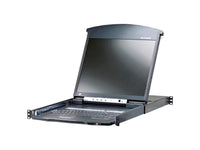 ATEN KL1508AIN 8-PORT 19 DUAL RAIL LCD IP CAT5 KVM