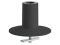 HAT Design Works 8312-104 Circular Desk Mount, Black