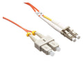 Axiom LCSCMD5O-90M-AX LC/SC OM2 Fiber Cable 90m, Orange