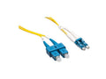 Axiom LCSCSD9Y-8M-AX LC/SC OS2 Fiber Cable 8m, Yellow