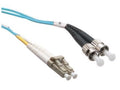 Axiom LCSTOM4MD8M-AX LC/ST OM4 Fiber Cable 8m, Aqua