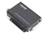 Black Box LGC5300A Gigabit Ethernet (1000-Mbps) Industrial PoE Media Converter - 10/100/1000-Mbps Copper to 1000-Mbps SFP Fiber, Extreme Temperature