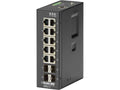 Black Box LIG1014A Gigabit Ethernet (1000-Mbps) Extreme Temperature Managed Switch - (10) 10/100/1000-Mbps Copper RJ45, (4) 100/1000-Mbps SFP