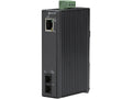 Black Box LMC270A-MM-SC Fast Ethernet (100-Mbps) Industrial Media Converter - 10/100-Mbps Copper to 100-Mbps Multimode Fiber, Hardened Temperature, 1300nm, 2km, SC