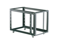 Black Box RMT625A Flex Depth Rack - 12U, 4-Post, 21-in. x 36-in. D, M6 Square Holes, 360-lb. Capacity