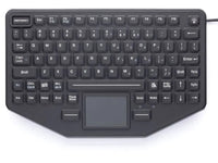 iKey SL-86-911-TP-USB NEMA 4x keyboard, illuminated, integrated touchpad pointing device, USB cable,mobile case, black color