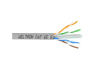 Weltron T2404L6-AH 1000FT GRAY CAT6 SOLID CABLE UTP CMR