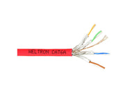 Weltron T2404L6A-PASH-RD CAT6A STRANDED SHIELDED CABLE RED