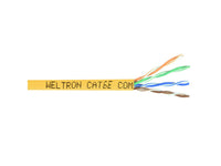 Weltron T2404L6PA-YL 1000FT YELLOW CAT6 550MHZ STRANDED UTP C