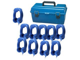 HamiltonBuhl LCP-10KBL 10PK Blue Flex-phones