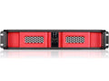 iStarUSA D-200SE-RD KIT 2U Compact RM W/SE Red BZL