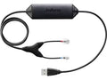 Jabra 14201-30 LINK USB TO AUX/RJ9 EHS ADAPTER - Once installed, employees can control their call directly from their Jabra wireless headset up to 450 ft away from their desk.