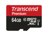 Transcend TS64GUSDU1 64GB microSD w/ adapter U1