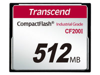 Transcend TS512MCF200I 512MB, CF Card, SLC, Wide Temp
