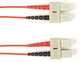 Black Box FOCMRM4-003M-SCSC-RD OM4 50/125 Multimode Fiber Optic Patch Cable - OFNR PVC, SC to SC, Red, 3-m (9.8-ft.), GSA, TAA/