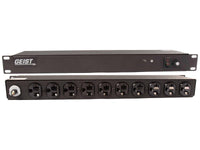 Vertiv 29582 Basic, Standard, 20A, 120V, Horizontal, (10) NEMA 5-20R, power switch, breakered, 10 ft power cord with 5-20P, Black Powder Coat