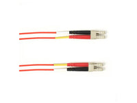 Black Box FOCMRM4-004M-LCLC-RD OM4 50/125 Multimode Fiber Optic Patch Cable - OFNR PVC, LC to LC, Red, 4-m (13.1-ft.), GSA, TAA/
