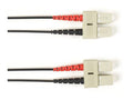 Black Box FOLZHSM-003M-SCSC-BK OS2 9/125 Singlemode Fiber Optic Patch Cable - LSZH, SC to SC, Black, 3-m (9.8-ft.), GSA, TAA/