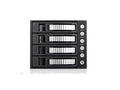 iStarUSA BPU-340HD-SILVER 3X5.25 to 4X3.5 12G RACK Silver