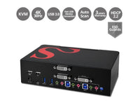 SIIG CE-DV0111-S1 2P DVI Dual-Link KVM with USB 3.0 - TAA (CE-DV0111-S1)