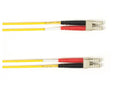 Black Box FOLZH10-005M-LCLC-YL OM3 50/125 Multimode Fiber Optic Patch Cable - LSZH, LC to LC, Yellow, 5-m (16.4-ft.), GSA, TAA/
