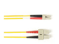 Black Box FOLZH50-005M-SCLC-YL 50 MM FO Patch Cable Duplx, Lszh, YL, Sclc, 5 Meters