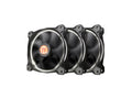 Thermaltake CL-F055-PL12WT-A Riing 120MM CASE/RAD Fan, White, 3 Pack