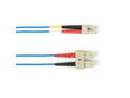Black Box FOLZH62-002M-SCLC-BL 62.5 MM FO Patch Cable Duplx, Lszh, Blue, Sclc, 2 Meters