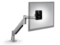 HAT Design Works 7000-500-124 7000 Articulating Monitor Arm, Silver, holds 3-10 lbs, up to 32IN screen