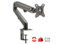 SIIG CE-MT3311-S1 Single Gas Spring C-clamp Desk Mount 27 Fits 393IN, up to 4.63 lbs, Full Motion, VESA, C-Clamp (CE-MT3311-S1)