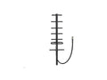 PCTEL BGYD890G 890-960 MHz, 6.5 dBd 3 Element Yagi, N Female 2 Jumper