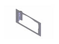 Havis C-EB40-FOP-1P 1-Piece Equipment Mounting Bracket, 4 Mounting Space, Fits Feniex C-4200