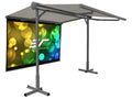 Elite Screens OMA1110-116H Yard Master Awning 11x10 w/ 11616:9 DIY Indoor Outdoor Screen 4K 8K Ultra HD Active 3D HDR Ready Portable