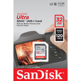 SanDisk SDSDUN4-032G-AN6IN Ultra SDHC Memory Card, 32GB, Class 10/UHS-I, 120MB/S