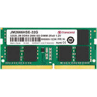 Transcend JM2666HSE-32G 32GB Jm DDR4 2666 SO-DIMM 2Rx8 2Gx8 CL19 1.2V