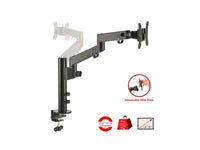 SIIG CE-MT3D11-S1 Single Articulating Monitor Desk Mount up to 17.6 lbs, Full Motion (CE-MT3D11-S1)