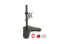SIIG CE-MT3B11-S1 Height Adjustable Single Monitor Freestanding Desk Stand for 13 to 32 , Max Load 19.8 Ibs, Easy Height Adjustment